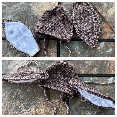 Here is the Some BUNNY loves you bonnet by Simply Sycamore that goes with the Back Flap Sleeper!