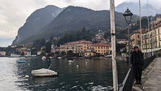 John in "Total Rain Gear Mode" - A Rainy Afternoon in November at Lake Como -  Menaggio, Lombardy, Italy