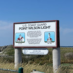 Sign of US COAST GUARD lighthouse @ Port Townsend, Washington
