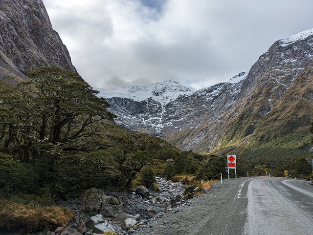 Approaching the Homer Tunnel