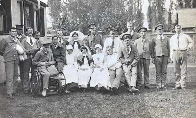 Ward B7 at 3rd London General Hospital in Wandsworth, London - 23 September 1916