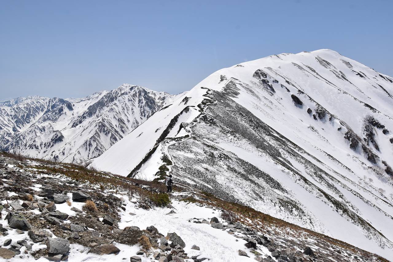 【北アルプス】GWの白馬岳登山（1泊2日・白馬山荘）雪の稜線