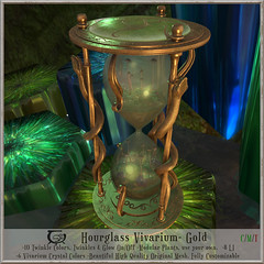 Enchantment Hourglass Vivarium Gold