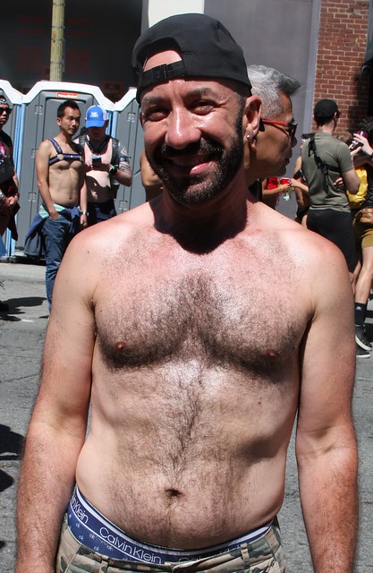 SEXY SMILING HAIRY DADDY HUNK ! ~  photographed by ADDA DADA ! ~ DORE ALLEY 2023 ! / UP YOUR ALLEY 2023 ! ! ~   (safe photograph)