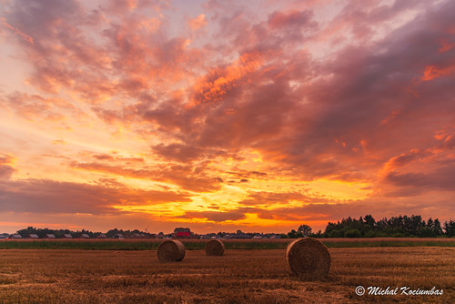 800_1436-Enhanced-NR by michal.kociumbas, agriculture autumn bale bales barley country countryside crop farm farming farmland feed field fodde