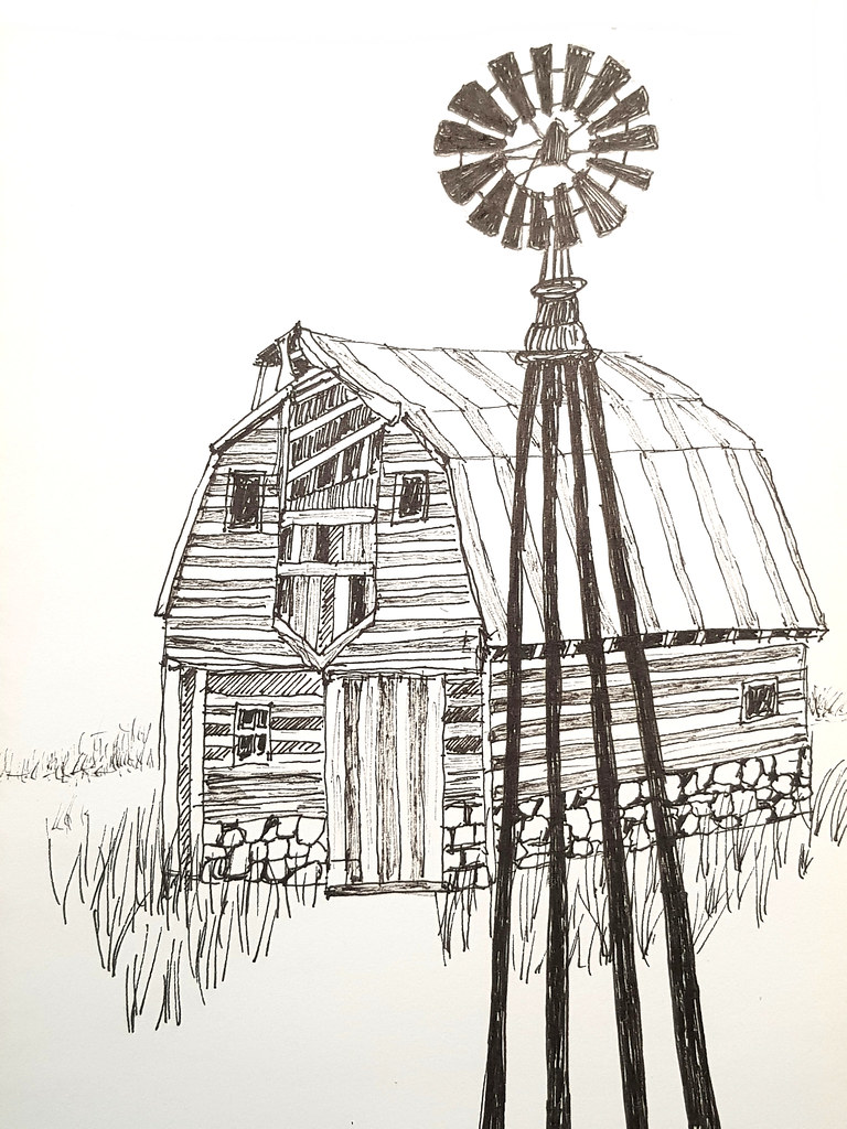 美國穀倉 American Barn - Artline Pen
