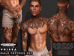 Vrisea tattoo sets - male version.