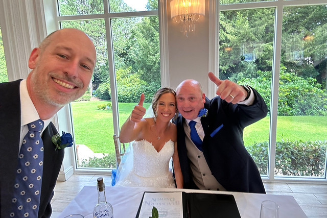 Selfie with the new Mr & Mrs Eddleston