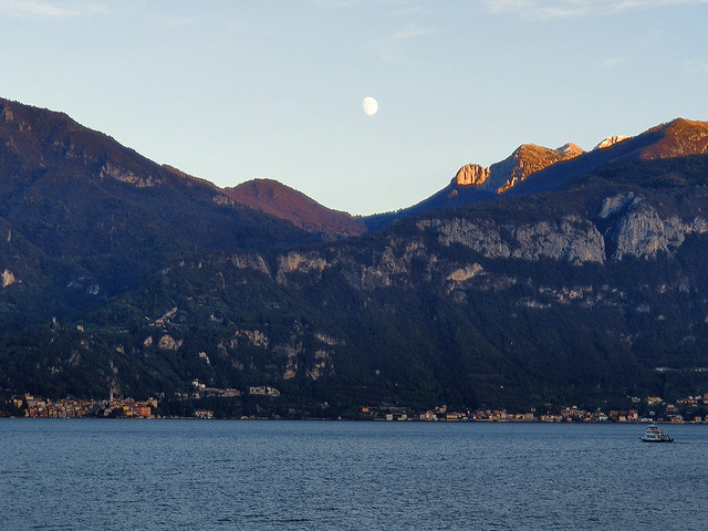Moonrise over Lake Como - Menaggio, Lombardy, Italy
