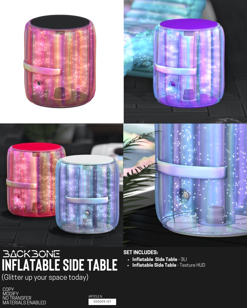 BackBone Inflatable Side Table