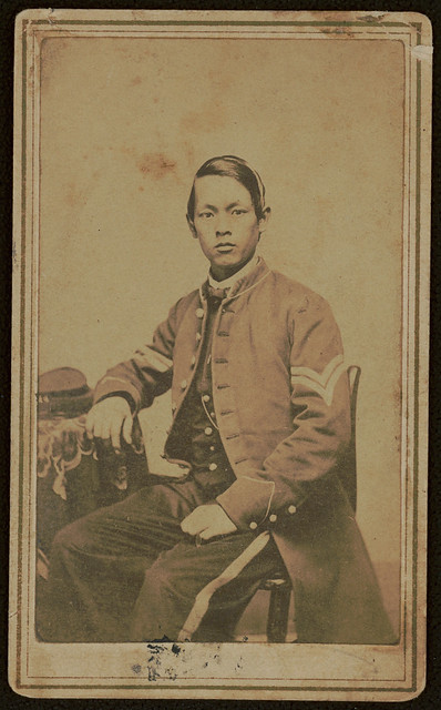 [Corporal Joseph Pierce of Co. F, 14th Connecticut Infantry Regiment in uniform] (LOC)