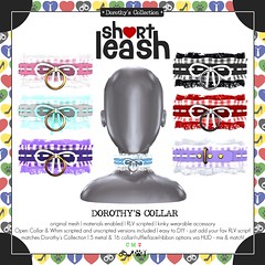 .: Short Leash :. Dorothy's Collar & Cuffs