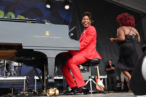 Jon Batiste at Newport Jazz Fest - August 2023. Photo by Keith Hill.