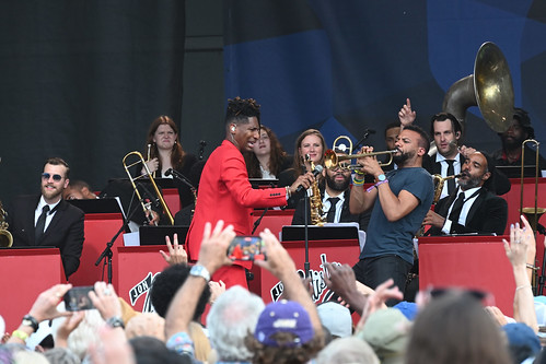 Jon Batiste at Newport Jazz Fest - August 2023. Photo by Keith Hill.