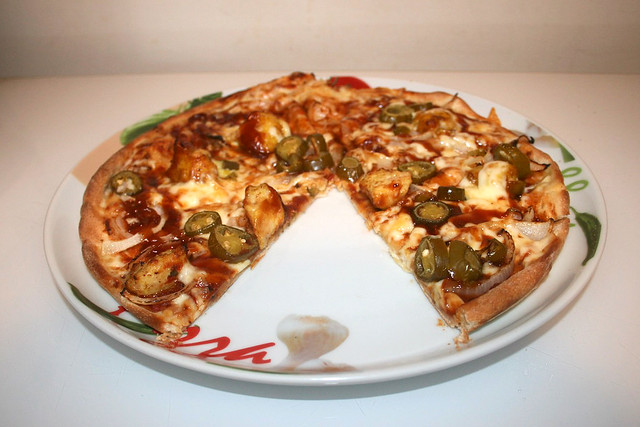 Pizza Seattle - Lateral cut / Angeschnitten