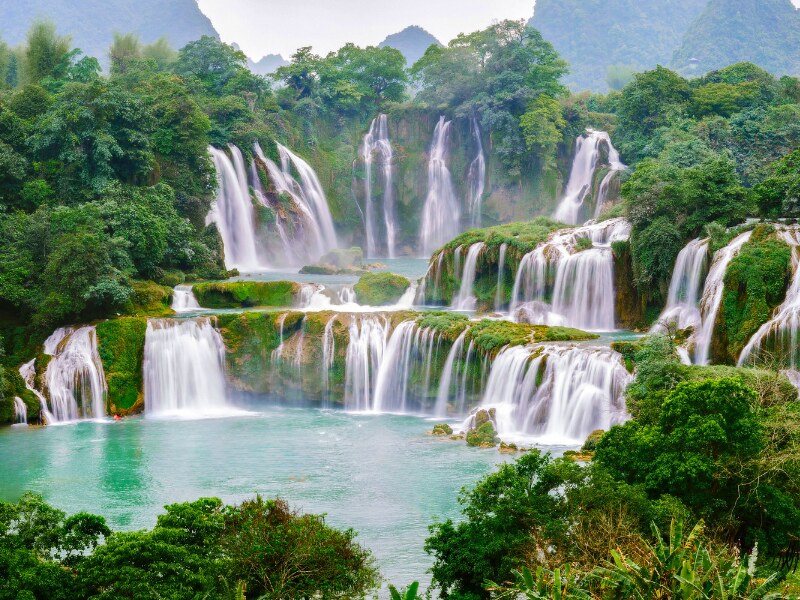2 week North Vietnam itinerary - Ban Gioc Waterfall