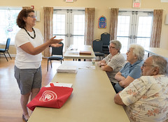 State Rep. Cindy Harrison met with residents and concerned citizens during an open forum at the Bridgewater Senior Center