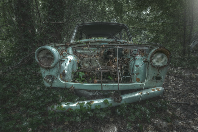 abandoned Trabant