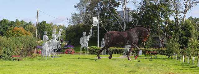 War Horse & Fight From Home Statues - Mill Pond Meadow - West Yorkshire