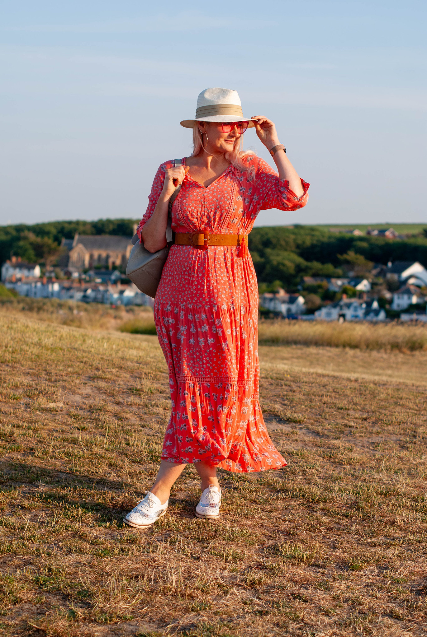 Styling My Classic Boho Maxi Dress (Again!) in Cornwall | Catherine Summers AKA Not Dressed As Lamb, Over 50 Style Blog