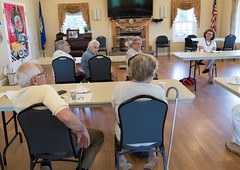 State Rep. Cindy Harrison met  with residents and concerned citizens during an open forum at the Bridgewater Senior Center