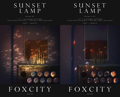 FOXCITY. Decor - Sunset Lamp (Prism I & II)