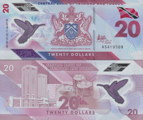 Trinidad and Tobago - 20 Dollars - polymer-063