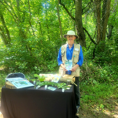 Volunteer Master Naturalist, Anne Ellis,  at Park Tales and Tails.
