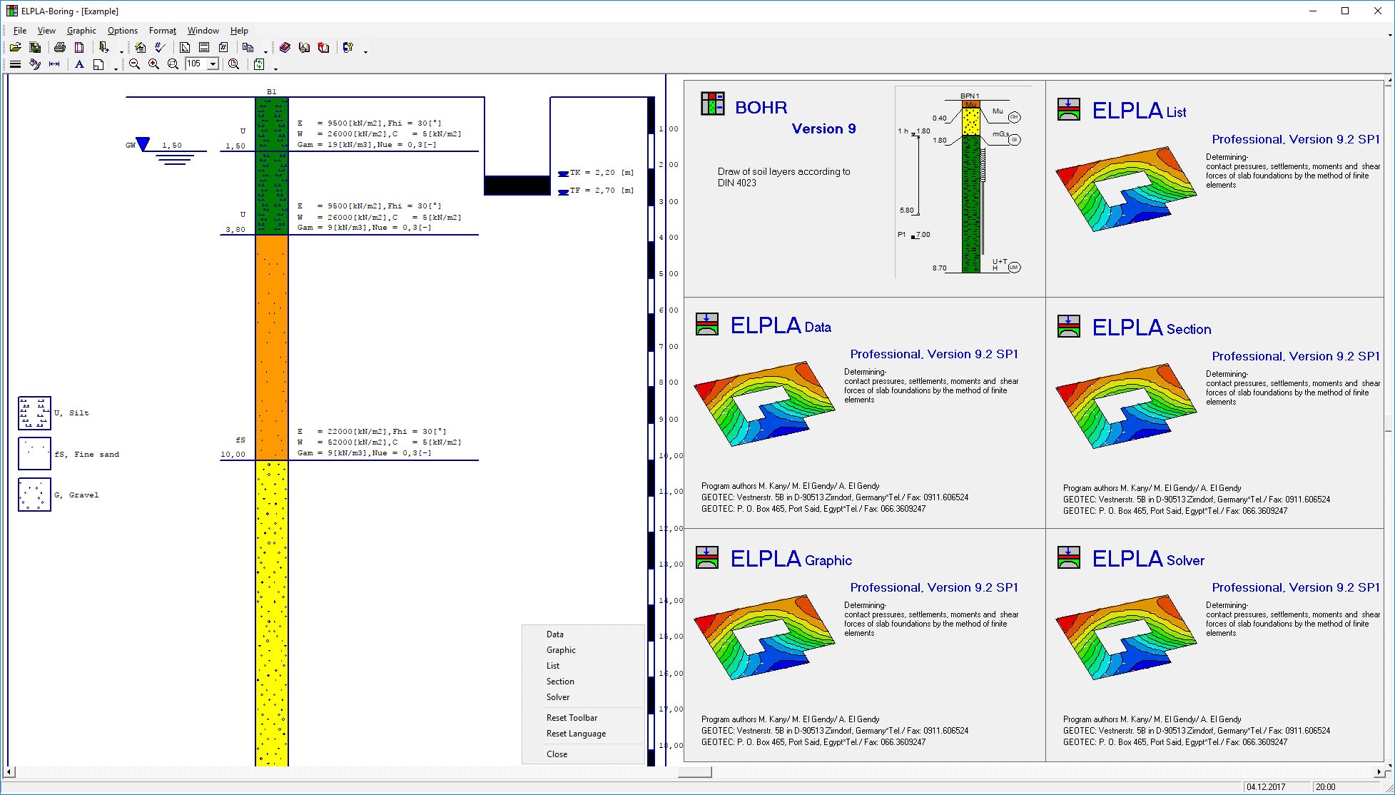 Working with GEOTEC ELPLA Professional 9.2 SP1 full license
