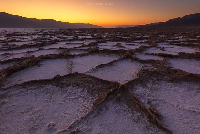 Badwater after sunset