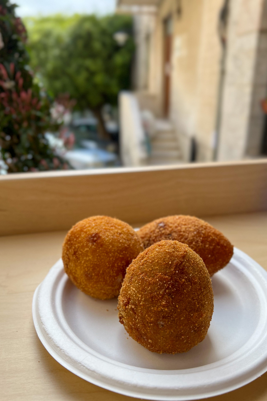 Arancini from Rosticceria da Cristina | Taormina, Sicily Travel Guide | Where to eat in Taormina | Discover the Best Things to do in Taormina, Sicily, Italy | Visit Sicily | Sicily Food | Sicily Travel Tips 