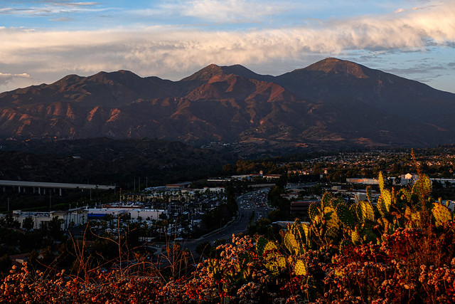 Santa Ana Mountains at golden hour, Orange County, CA