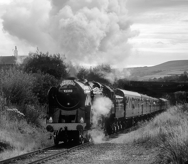 Black And White Black Prince On The East Lancs Railway.