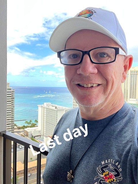 The last day in Waikiki is always the worst.  - Larry