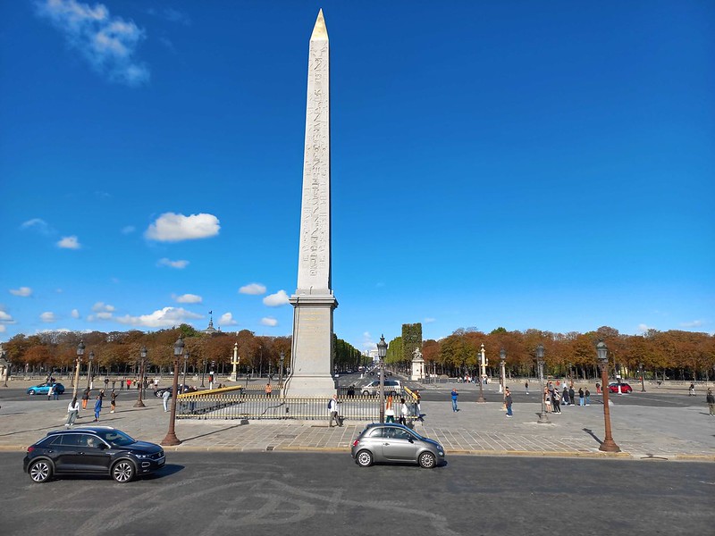 Famous square in the French Revolution, Place de la Concorde in Paris
