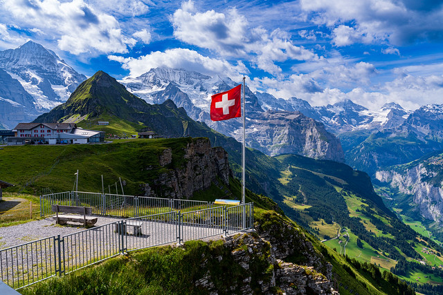 What do you like about Switzerland?  Well, the flag is a big plus.