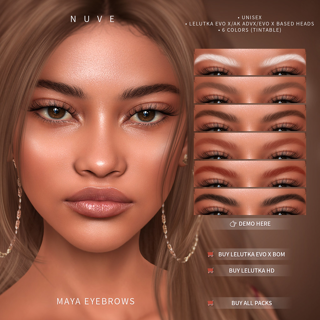 Maya eyebrows – LeL Evo X/AK ADVX/Evo X based heads – The Saturday Sale