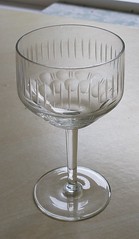 Fine cut wine glass
