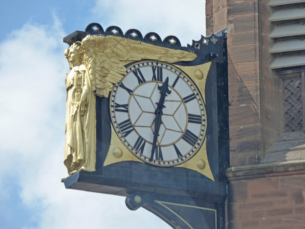 Clock on the Clock Tower - Coventry Council House from Alfred's Café