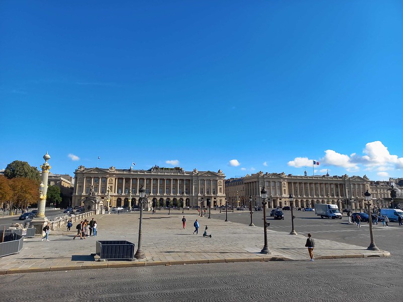 Famous square in the French Revolution, Place de la Concorde in Paris