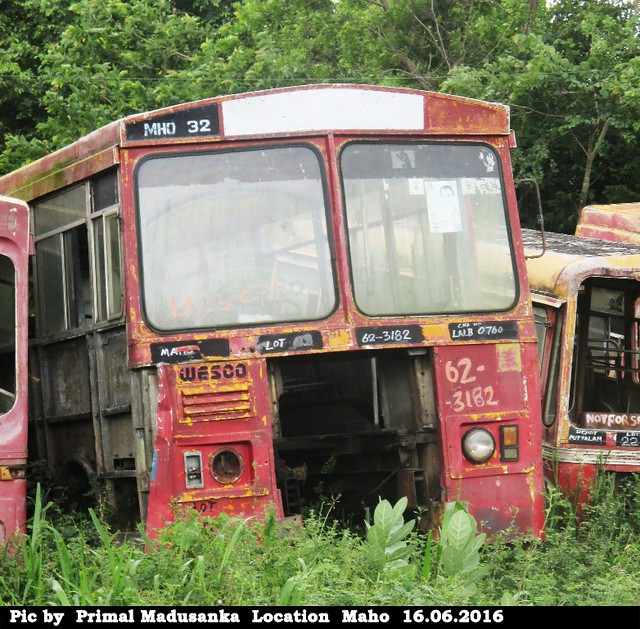 62-3182 Maho Depot Ashok Leyland - Viking 193 Kesco B type bus at Maho 16.06.2016