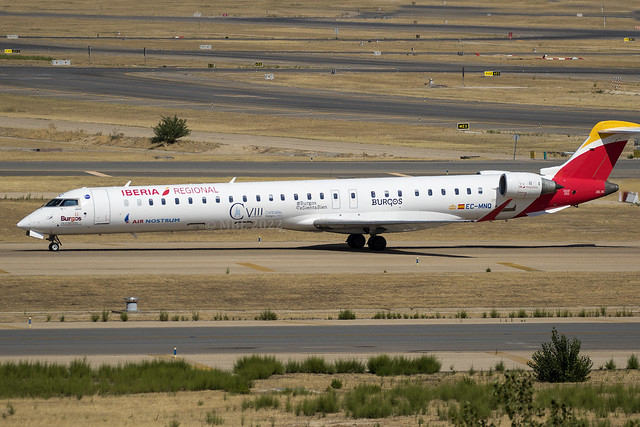 EC-MNQ | Iberia Regional | Bombardier CRJ-1000 (CL-600-2E25) | CN 19051 | Built 2016 | MAD/LEMD 22/09/2022 | opby Air Nostrum | 