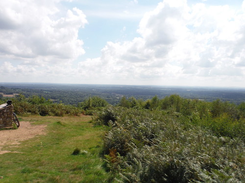 Southeasterly views from Holmbury Hill SWC Walk 147 - Greensand Way Section 3: Gomshall to Dorking