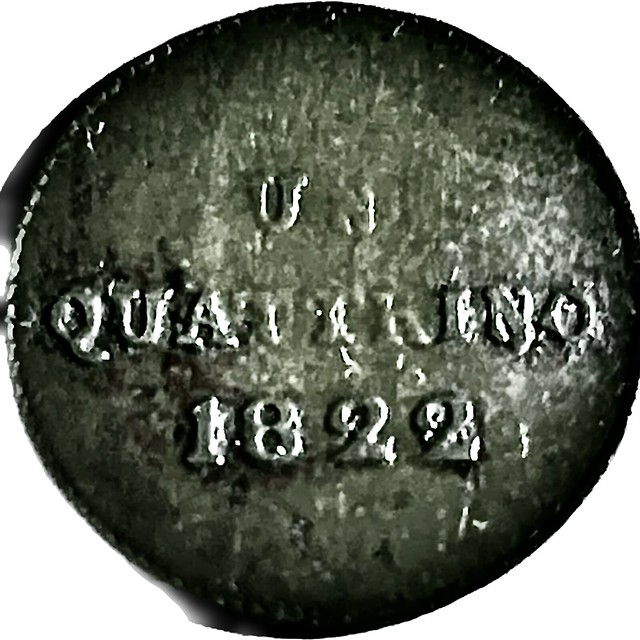 TOSCANA - UN QUATTRINO - 1⁄60 Lira - Crowned arms - Grand Duke Ferdinando III - FERD. III. A. D. A. GD. DI. TOSC - Granducato di Toscana - 1822