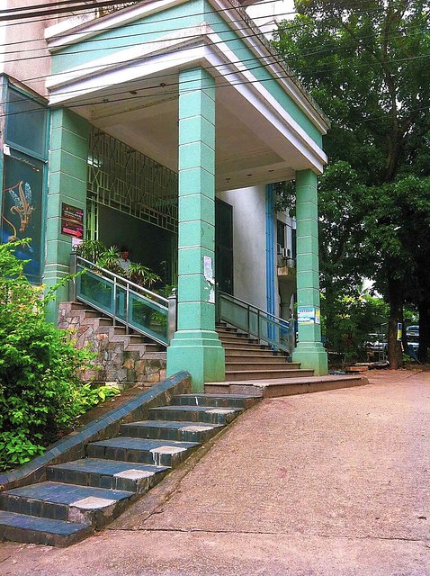 Stair Street To Building Entrance