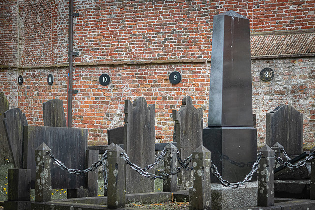 Grey stone graves