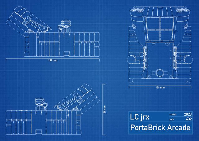 PortaBrick Arcade schematics poster