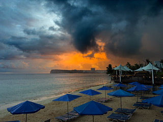 Rain Clouds at Sunrise - Tumon Bay, Guam