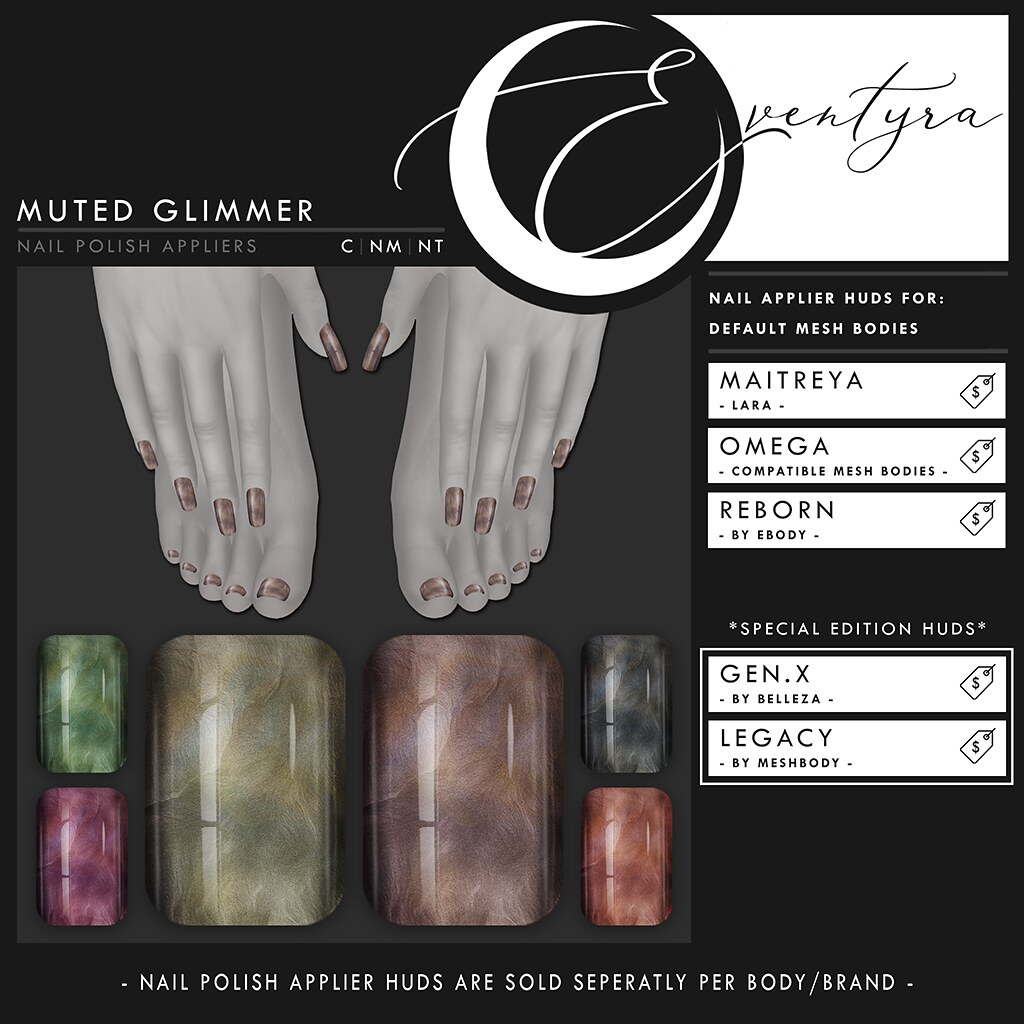 NEW – Eventyra – Nail Appliers – Muted Glimmer