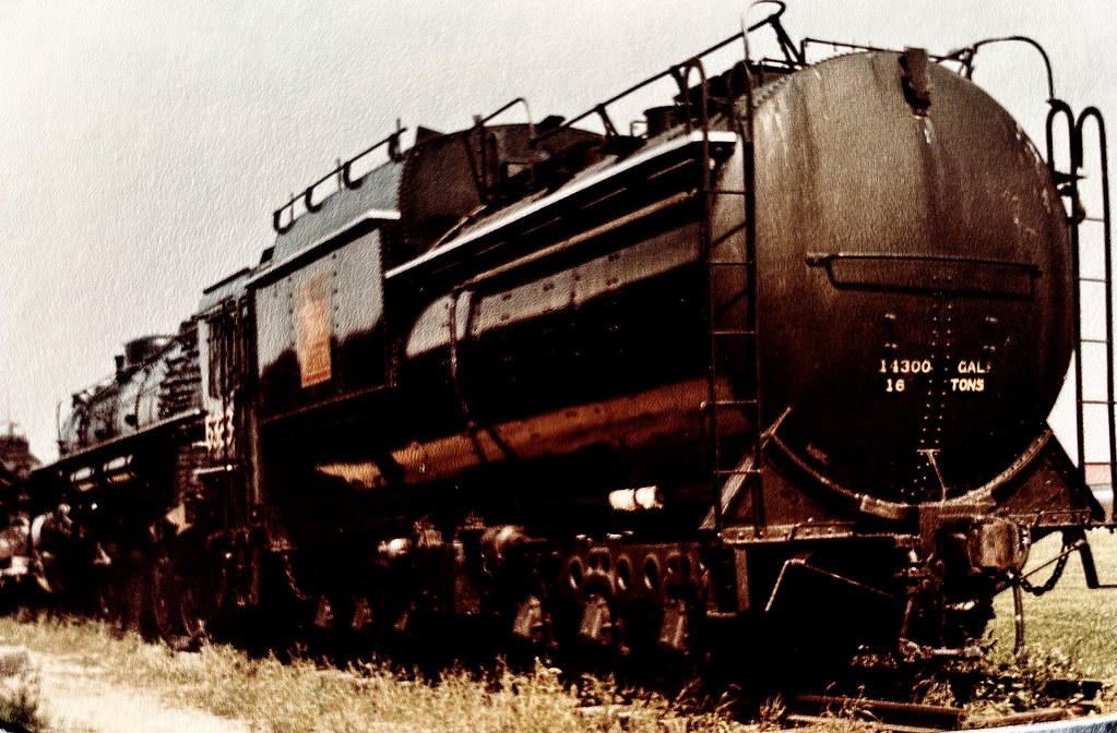 The Ex-GTW 4-8-4 is massive looking no matter what way you look at it . Along.